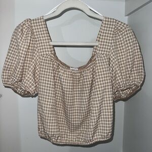 Square neck blouse